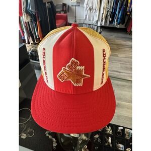 Vintage 1980s Lucky Stripes Philadelphia Stars Mesh Back Snap Back Hat OSFA